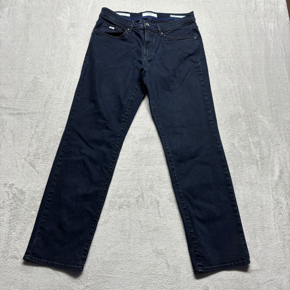 Brax Masterpiece Jeans CADIZ Men's‎ 32x30 Dark Blue Denim Straight Fit
